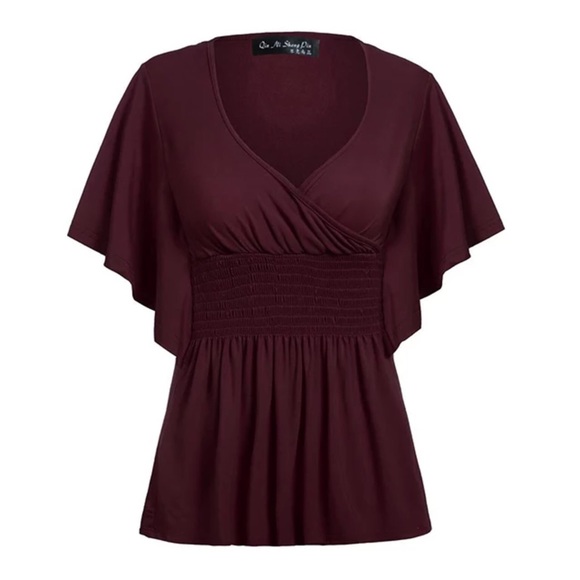 Cherry & Grace Tops - Price Drop! Burgundy Blouse
